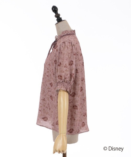 axes femme POETIQUE（アクシーズファムポエティック）の「ディズニー　バンビ／ブラウス（シャツ/ブラウス・レディース・ピンク/ミント/キナリ・MEDIUM）」の5枚目の写真