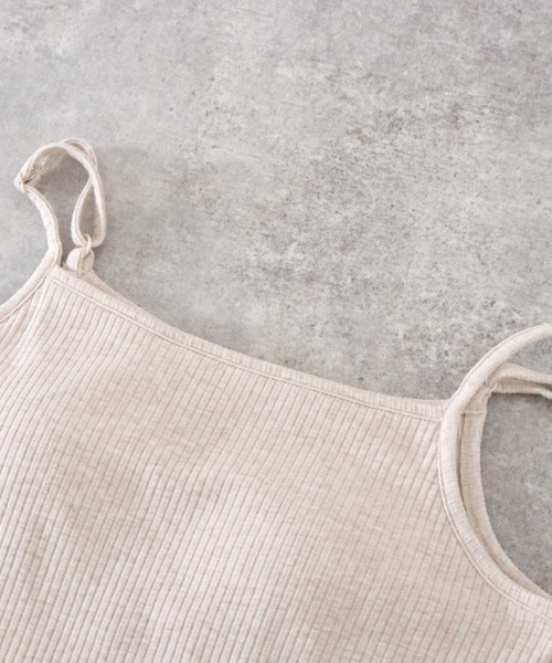 archives(アルシーヴ)の「カップ付カラーミックスキャミソール(キャミソール・レディース・グレー/イエロー/オレンジ/アイボリー・MEDIUM)」の5枚目の写真