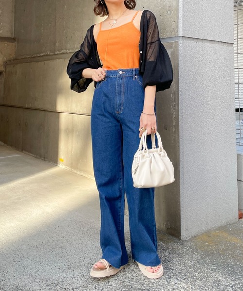 archives(アルシーヴ)の「カップ付カラーミックスキャミソール(キャミソール・レディース・グレー/イエロー/オレンジ/アイボリー・MEDIUM)」の14枚目の写真