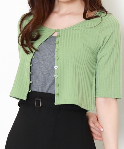 archives(アルシーヴ)の「カップ付カラーミックスキャミソール(キャミソール・レディース・グレー/イエロー/オレンジ/アイボリー・MEDIUM)」の17枚目の写真