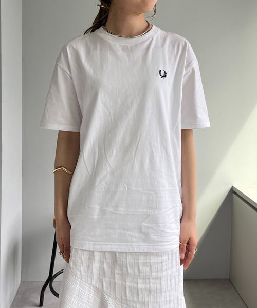 FRED PERRY（フレッドペリー）の「【FRED PERRY/フレッドペリー】高密度WOMENS Tシャツ（Tシャツ/カットソー・レディース・ホワイト/ブラック/イエロー/ピンク・FREE）」の14枚目の写真