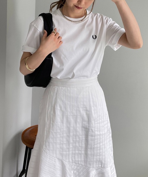 FRED PERRY（フレッドペリー）の「【FRED PERRY/フレッドペリー】高密度WOMENS Tシャツ（Tシャツ/カットソー・レディース・ホワイト/ブラック/イエロー/ピンク・FREE）」の22枚目の写真