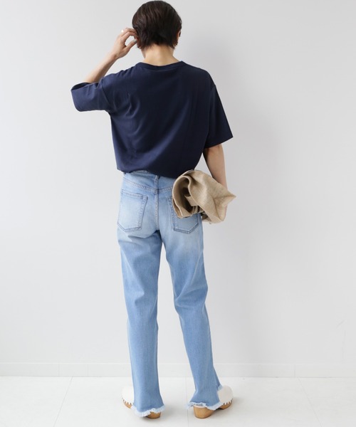 Champion(チャンピオン)の「別注【CHAMPION】*RELUME 20s/1 USA Cotton Jersey:ロゴTシャツ(Tシャツ/カットソー・レディース・ホワイト/ネイビー/ピンク/ベージュ系その他/グリーン系その他・LARGE)」の22枚目の写真