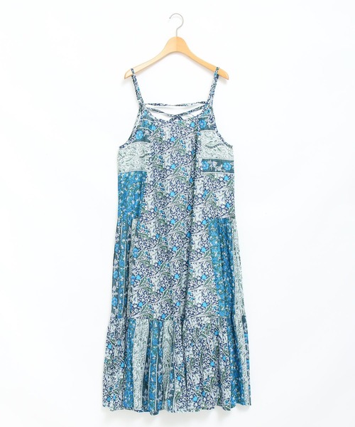 AS KNOW AS PINKY(アズノゥアズピンキー)の「ダンダンインドキャミワンピース(ワンピース・レディース・ブラウン/ネイビー/グリーン・FREE)」の4枚目の写真