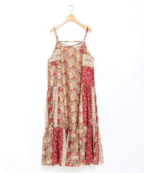 AS KNOW AS PINKY(アズノゥアズピンキー)の「ダンダンインドキャミワンピース(ワンピース・レディース・ブラウン/ネイビー/グリーン・FREE)」の10枚目の写真