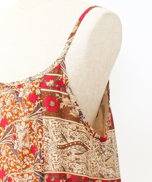 AS KNOW AS PINKY(アズノゥアズピンキー)の「ダンダンインドキャミワンピース(ワンピース・レディース・ブラウン/ネイビー/グリーン・FREE)」の18枚目の写真