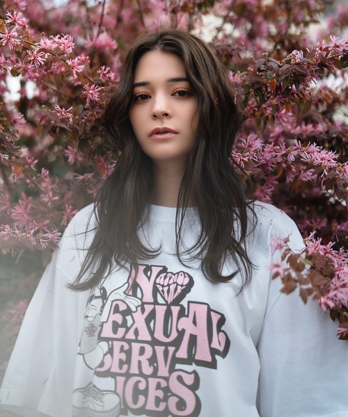 FR2(エフアールツー)の「#FR2梅×atmos pink BUNNY MAYZE T-SHIRT / エフアールツーウメ アトモスピンク バニー メイズ ティーシャツ【SP】(Tシャツ/カットソー・レディース・ホワイト/ピンク・FREE)」の4枚目の写真