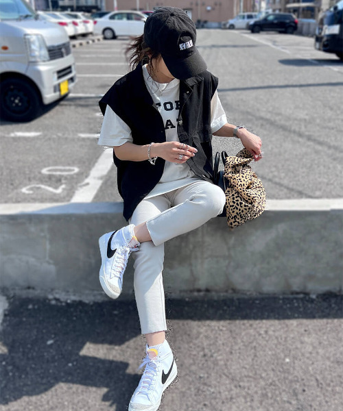 ISOOK（アイスー）の「Denim gillet jacket / デニムジレジャケット（chiica select）（その他アウター・レディース・ブラック/ブルー・FREE）」の8枚目の写真