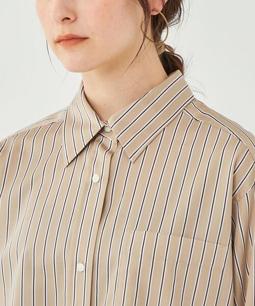 green label relaxing(グリーンレーベルリラクシング)の「< 1_OF MINE > ロング シャツ(シャツ/ブラウス・レディース・ホワイト/ライトブルー/その他1・FREE)」の7枚目の写真
