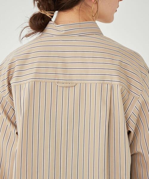 green label relaxing(グリーンレーベルリラクシング)の「< 1_OF MINE > ロング シャツ(シャツ/ブラウス・レディース・ホワイト/ライトブルー/その他1・FREE)」の4枚目の写真