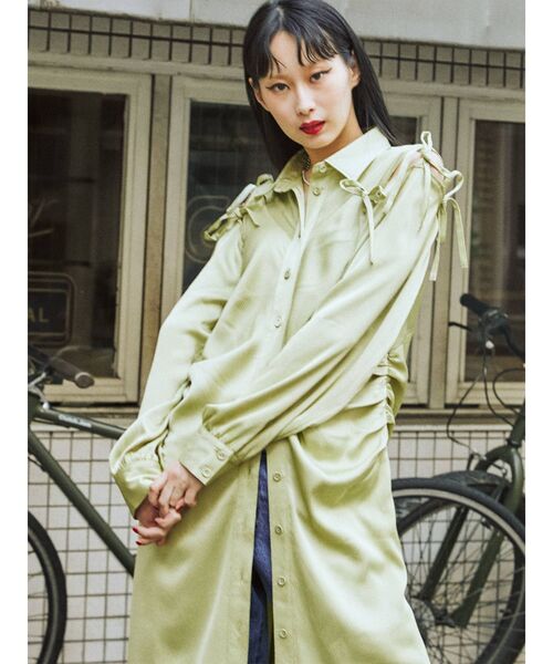 jouetie（ジュエティ）の「ショルダーリボンワンピース（ワンピース・レディース・ブラック/パープル/グリーン・MEDIUM）」の16枚目の写真