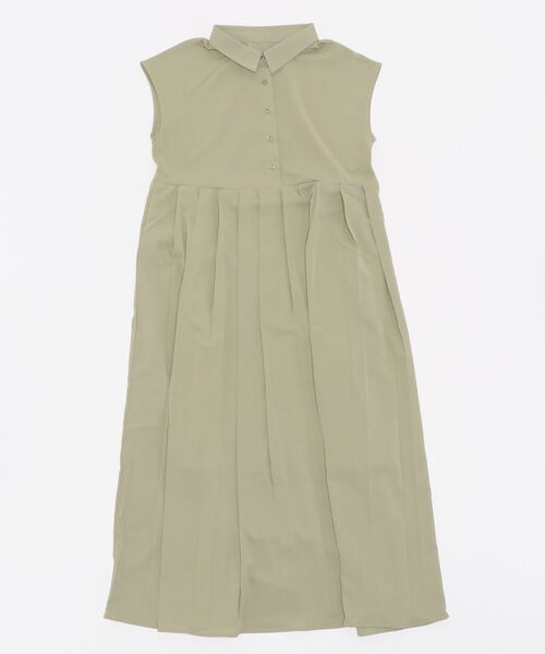 KOBE LETTUCE（コウベレタス）の「プリーツ切り替えワンピース（ワンピース・レディース・ブラック/ミント/オレンジ系・FREE）」の12枚目の写真