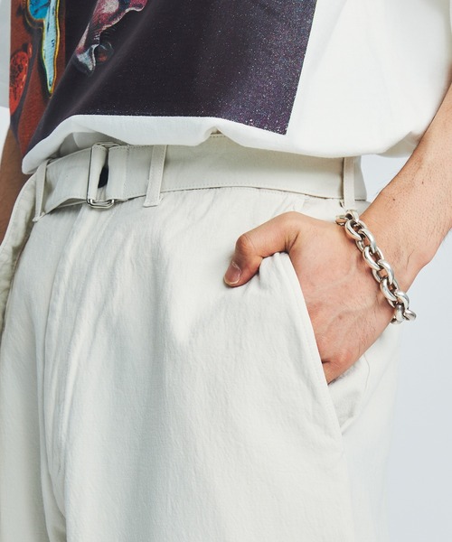 marka（マーカ）の「BELTED PANTS（チノパンツ・メンズ・ホワイト/グリーン・1/2）」の17枚目の写真