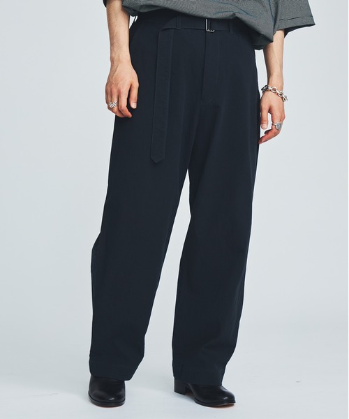 marka（マーカ）の「BELTED PANTS（チノパンツ・メンズ・ホワイト/グリーン・1/2）」の12枚目の写真