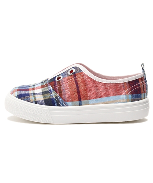 Champion（チャンピオン）の「日本製 ベビー キッズ チャンピオン スリッポン チェック Champion P011 SHOE LACE KIDS（スニーカー・キッズ・ピンク/ネイビー・17cm/14cm/16cm/15cm/18cm）」の11枚目の写真