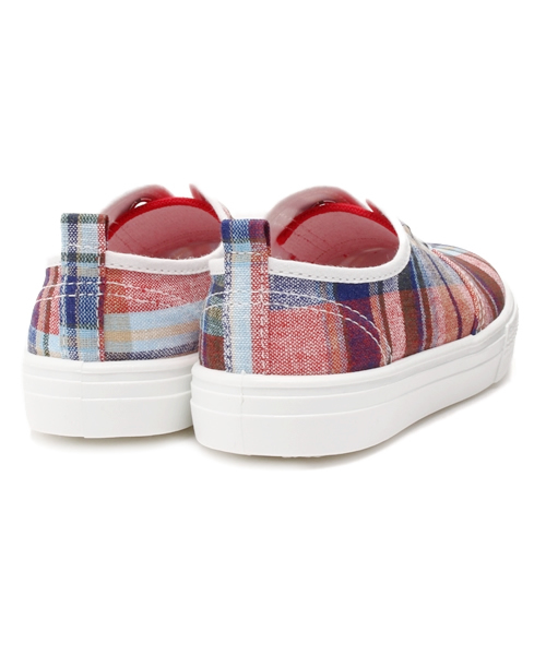 Champion（チャンピオン）の「日本製 ベビー キッズ チャンピオン スリッポン チェック Champion P011 SHOE LACE KIDS（スニーカー・キッズ・ピンク/ネイビー・17cm/14cm/16cm/15cm/18cm）」の6枚目の写真