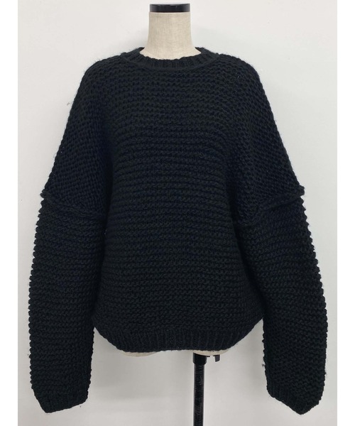 PAMEO POSE(パメオポーズ)の「Fancy Sweater(ニット/セーター・レディース・ブラック/オレンジ/ブルー・FREE)」の6枚目の写真