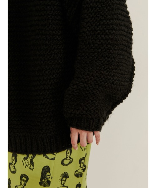 PAMEO POSE(パメオポーズ)の「Fancy Sweater(ニット/セーター・レディース・ブラック/オレンジ/ブルー・FREE)」の5枚目の写真
