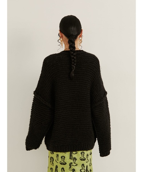 PAMEO POSE(パメオポーズ)の「Fancy Sweater(ニット/セーター・レディース・ブラック/オレンジ/ブルー・FREE)」の4枚目の写真