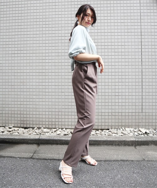 Brownie(ブラウニー)の「前後2WAYボウタイ5分袖ブラウス(シャツ/ブラウス・レディース・レッド/ブラック/サックスブルー/オフホワイト・FREE)」の10枚目の写真