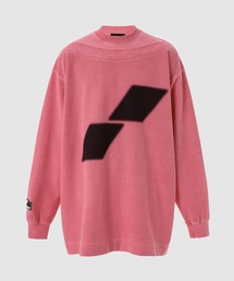 WE11DONE | PINK BOAT-NECK LONG- SLEEVED T-SHIRT(Tシャツ/カットソー)