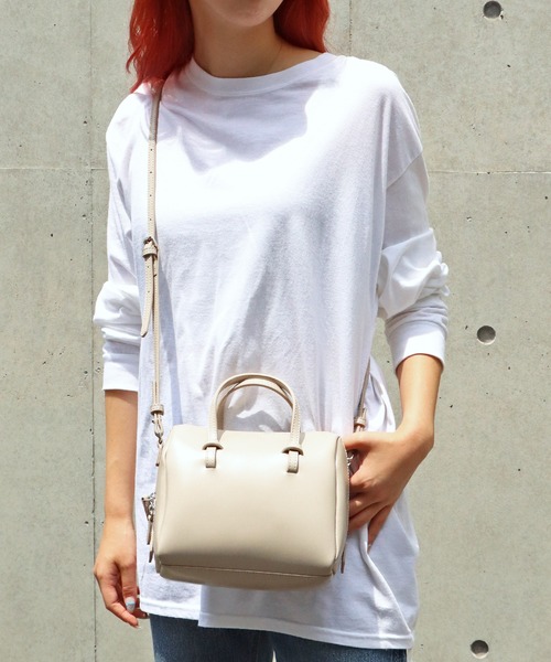 YAHKI(ヤーキ)の「YAHKI/ヤーキ CROSS BODY BAG レザーショルダーバッグ(ショルダーバッグ・レディース・ライラック/ブラック/ベージュ・ONE SIZE)」の19枚目の写真