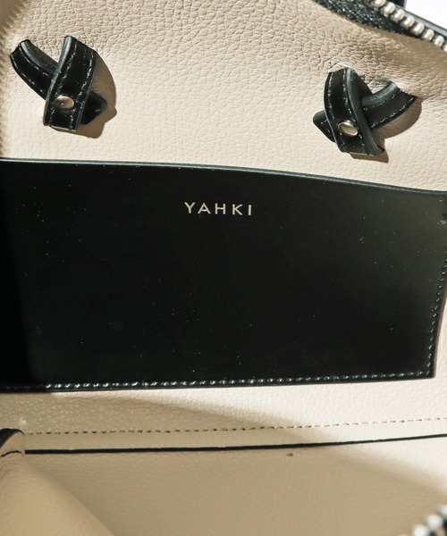 YAHKI(ヤーキ)の「YAHKI/ヤーキ CROSS BODY BAG レザーショルダーバッグ(ショルダーバッグ・レディース・ライラック/ブラック/ベージュ・ONE SIZE)」の5枚目の写真