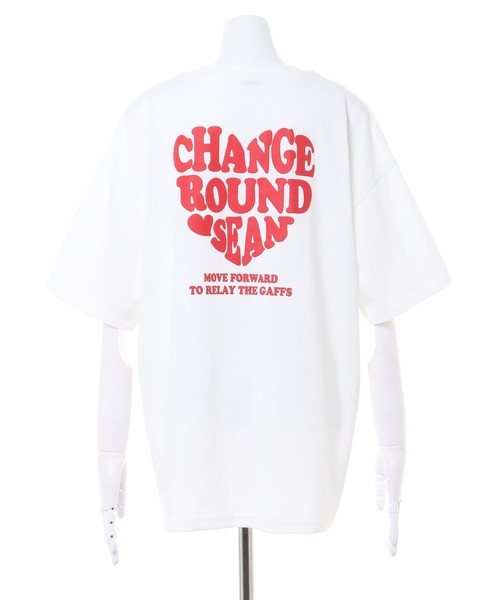 INGNI(イング)の「BACK発泡ハートロゴ/チュニックTシャツ(Tシャツ/カットソー・レディース・ホワイト×ピンク/ブラウン/ホワイト×ブルー/ブラック/サンドベージュ/ホワイト×レッド・M)」の14枚目の写真