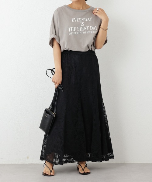 OUVRAGE CLASSE(ウヴラージュクラス)の「レースマーメイドスカート(スカート・レディース・アイボリー/ブラック・MEDIUM)」の19枚目の写真