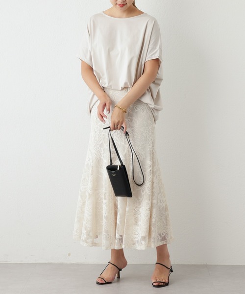 OUVRAGE CLASSE(ウヴラージュクラス)の「レースマーメイドスカート(スカート・レディース・アイボリー/ブラック・MEDIUM)」の11枚目の写真