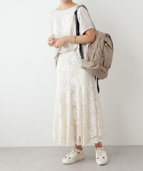 OUVRAGE CLASSE(ウヴラージュクラス)の「レースマーメイドスカート(スカート・レディース・アイボリー/ブラック・MEDIUM)」の10枚目の写真