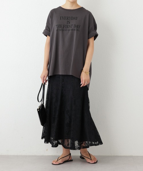 OUVRAGE CLASSE(ウヴラージュクラス)の「レースマーメイドスカート(スカート・レディース・アイボリー/ブラック・MEDIUM)」の17枚目の写真