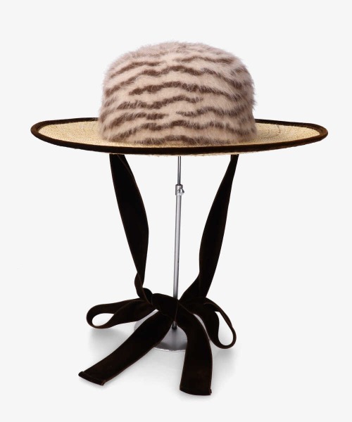 arth(アース)の「arth Zebra AG*BAO Long Brim(ハット・レディース・ブラック/ブラウン・57cm)」の6枚目の写真