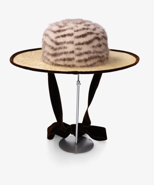 arth(アース)の「arth Zebra AG*BAO Long Brim(ハット・レディース・ブラック/ブラウン・57cm)」の8枚目の写真