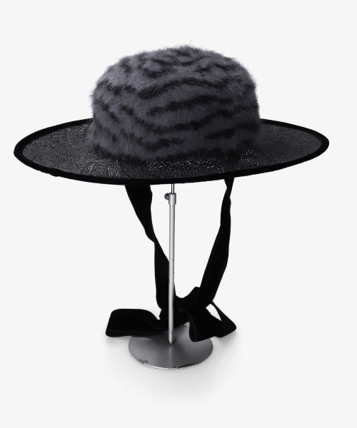 arth(アース)の「arth Zebra AG*BAO Long Brim(ハット・レディース・ブラック/ブラウン・57cm)」の4枚目の写真