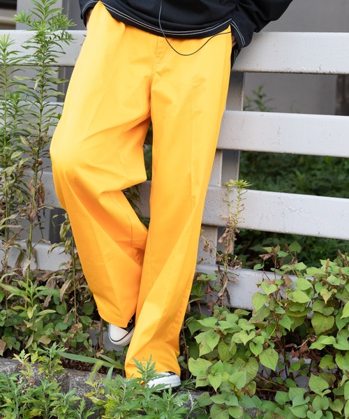 Dickies(ディッキーズ)の「【DICKIES/ディッキーズ】ストレッチ ツイルワイドパンツ ハイウエスト(その他パンツ・メンズ・ブラック/ベージュ/イエロー/オレンジ/ブルー/杢グレー・SMALL/MEDIUM/LARGE/X-LARGE)」の5枚目の写真