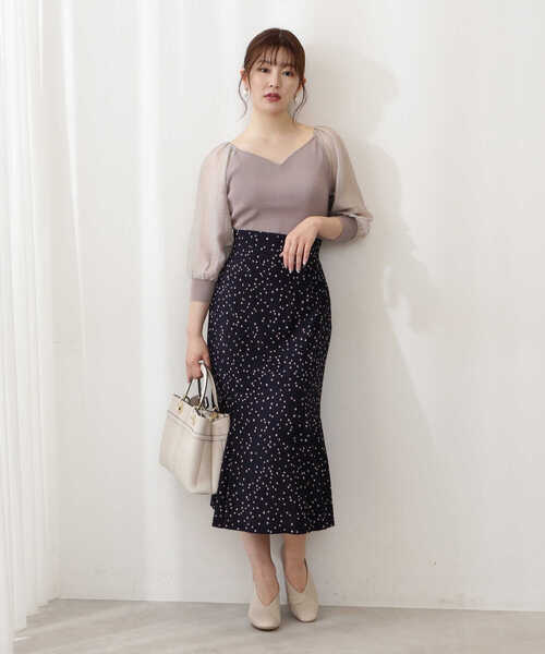 PROPORTION BODY DRESSING（プロポーションボディドレッシング）の「ハートカットボリュームスリ－ブニット / 1212270803（ニット/セーター・レディース・ベージュ/ピンク/ライトグリーン・FREE）」の13枚目の写真