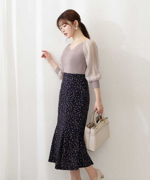 PROPORTION BODY DRESSING（プロポーションボディドレッシング）の「ハートカットボリュームスリ－ブニット / 1212270803（ニット/セーター・レディース・ベージュ/ピンク/ライトグリーン・FREE）」の14枚目の写真