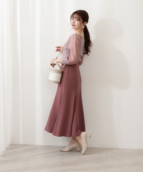 PROPORTION BODY DRESSING（プロポーションボディドレッシング）の「ハートカットボリュームスリ－ブニット / 1212270803（ニット/セーター・レディース・ベージュ/ピンク/ライトグリーン・FREE）」の9枚目の写真