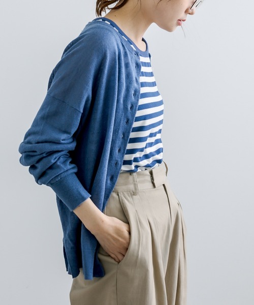 PUAL CE CIN（ピュアルセシン）の「テレコボーダータンクトップ（タンクトップ・レディース・ブラック系その他/ベージュ系その他/ブルー系その他/ピンク系その他・FREE）」の16枚目の写真