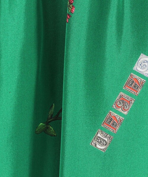 caban（キャバン）の「■CABaN シルク ボタニカルプリントロングスカート（スカート・レディース・ホワイト系その他/ブラック系その他/グリーン系その他3・FREE）」の15枚目の写真