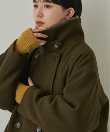 3WAYスタンドネックミドルコート / ファー取り外し可能