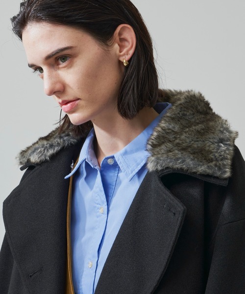 Aunt Marie's（アントマリーズ）の「3WAYスタンドネックミドルコート / ファー取り外し可能（その他アウター・レディース・カーキ/ブラック・FREE）」の10枚目の写真