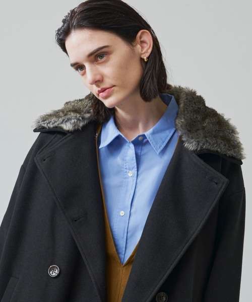 Aunt Marie's（アントマリーズ）の「3WAYスタンドネックミドルコート / ファー取り外し可能（その他アウター・レディース・カーキ/ブラック・FREE）」の11枚目の写真