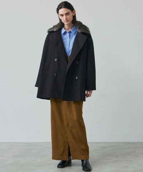 Aunt Marie's（アントマリーズ）の「3WAYスタンドネックミドルコート / ファー取り外し可能（その他アウター・レディース・カーキ/ブラック・FREE）」の13枚目の写真