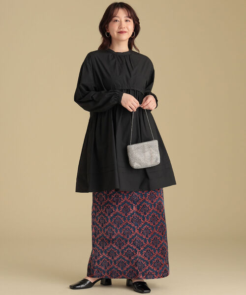 Ray BEAMS（レイビームス）の「Ray BEAMS / ラウンド ギャザー ミニワンピース（ワンピース・レディース・ホワイト/ブラック/ライトブルー・ONE SIZE）」の11枚目の写真