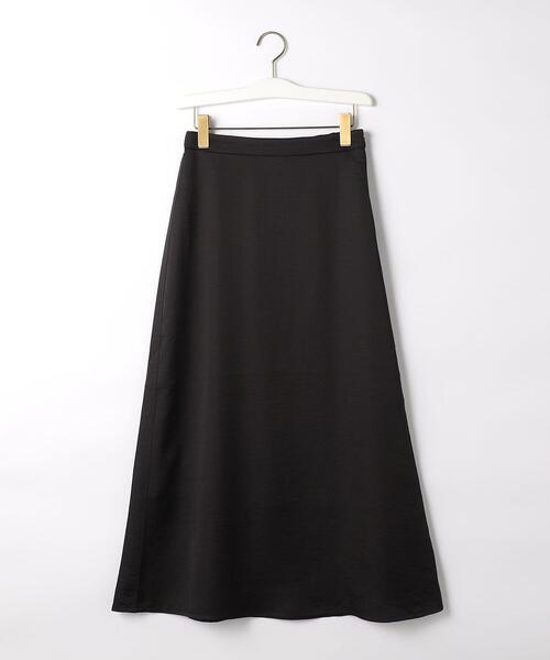 green label relaxing（グリーンレーベルリラクシング）の「サテン ナロー スカート（スカート・レディース・ブラック/イエロー・FREE）」の17枚目の写真