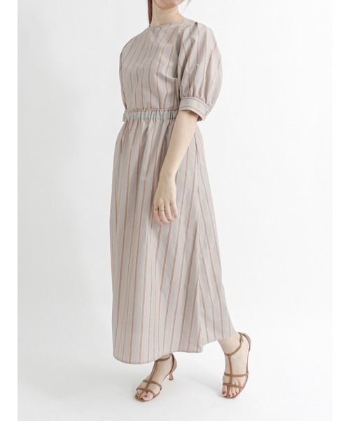 Te chichi（テチチ）の「マルチストライプボリューム袖ブラウス（シャツ/ブラウス・レディース・ネイビー/ブラウン・ﾌﾘ-）」の20枚目の写真