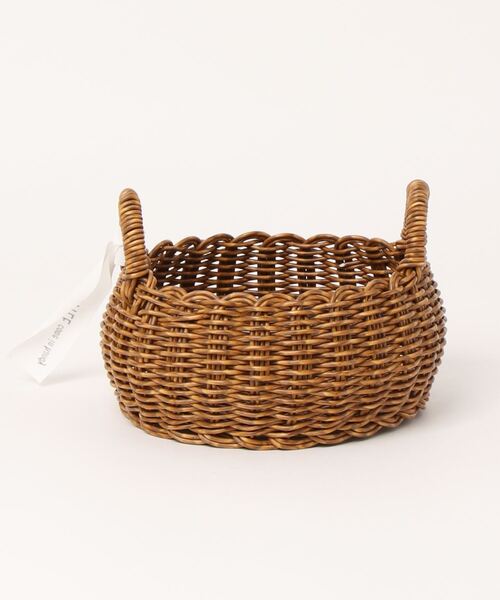 Creer（クレエ）の「UTILE(ユティル)洗えるラウンドローバスケットS（収納グッズ・レディース・ブラウン・ONE SIZE）」の9枚目の写真