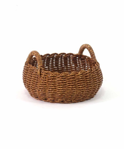 Creer（クレエ）の「UTILE(ユティル)洗えるラウンドローバスケットS（収納グッズ・レディース・ブラウン・ONE SIZE）」の6枚目の写真